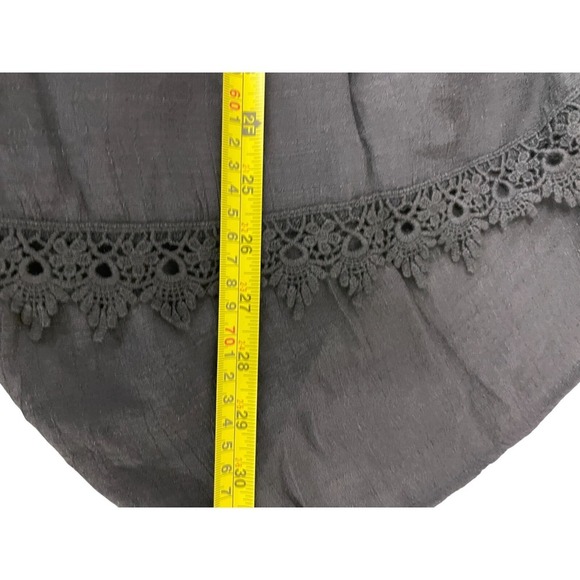 Bobeau Women's Plus Size 1X Black Boho Crochet Tunic Blouse New - Picture 10 of 12